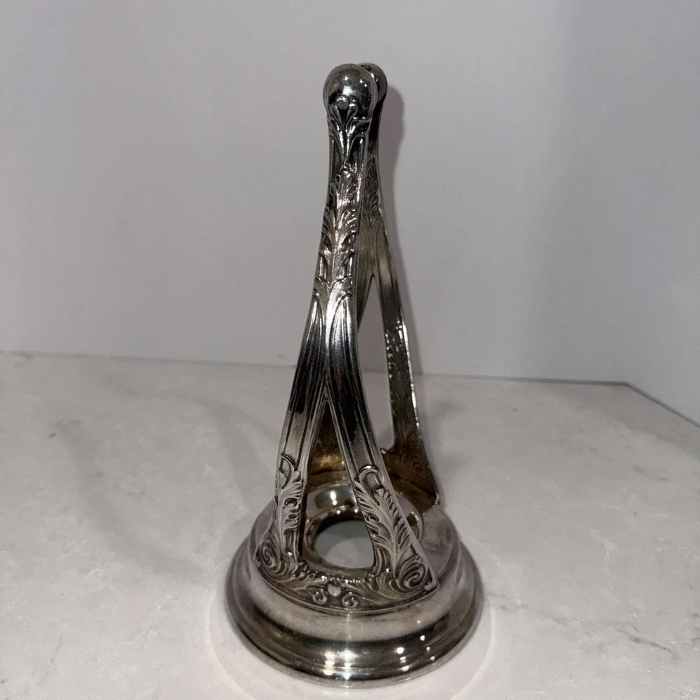 Vtg Silverplate NEWPORT by GORHAM Victorian Coffee Tea Carafe Holder Stand Only
